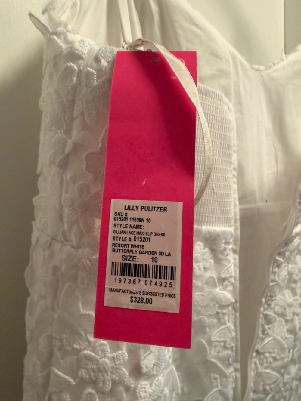 Lilly Pulitzer White Strapless Lace Maxi Dress - Picture 3 of 5